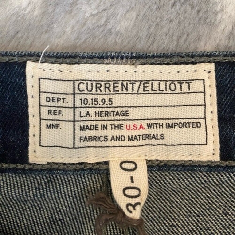 Men’s Current Elliot Heritage button up jeans NWT size 30W x 32L selvedge denim - Picture 3 of 14